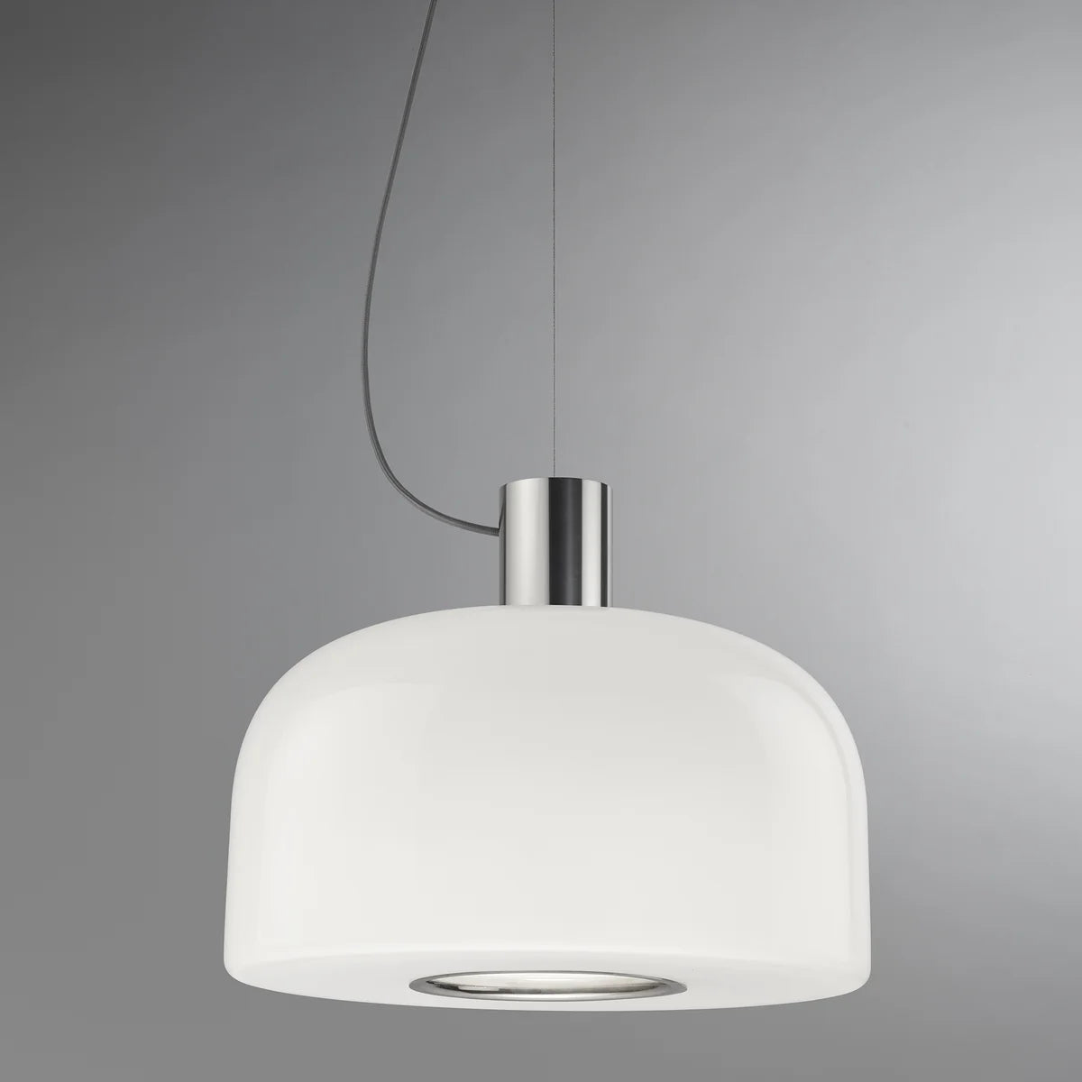 Flos Pendelleuchte Hängelampe Bellhop Glas Schokoladenbraun Opalglas Aluminium - 8059607068670