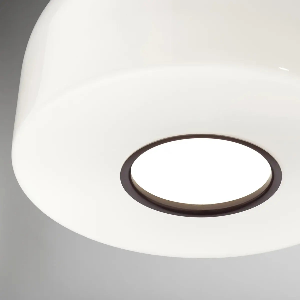 B-Ware Flos Pendelleuchte Hängelampe Bellhop Glas Schokoladenbraun Opalglas Aluminium - 8059607068670
