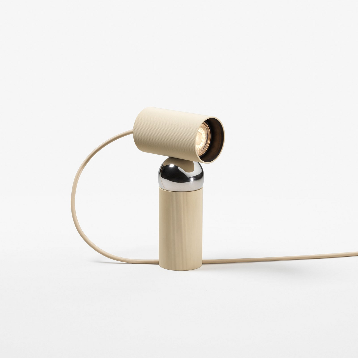 B-Ware Flos Tischlampe Leuchte Bilboquet Beige Drehbar Gu10 Led Mit Schalter Am Kabel