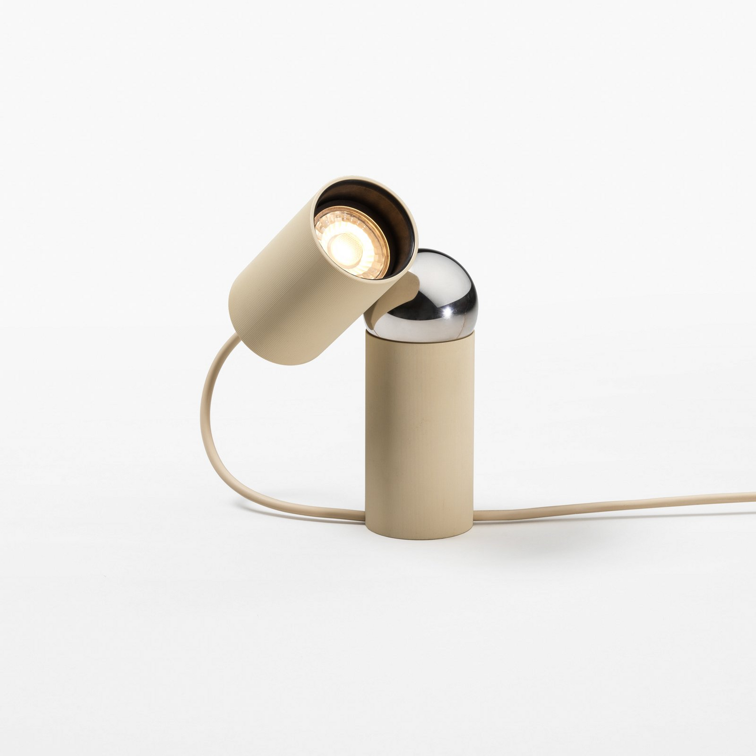 B-Ware Flos Tischlampe Leuchte Bilboquet Beige Drehbar Gu10 Led Mit Schalter Am Kabel