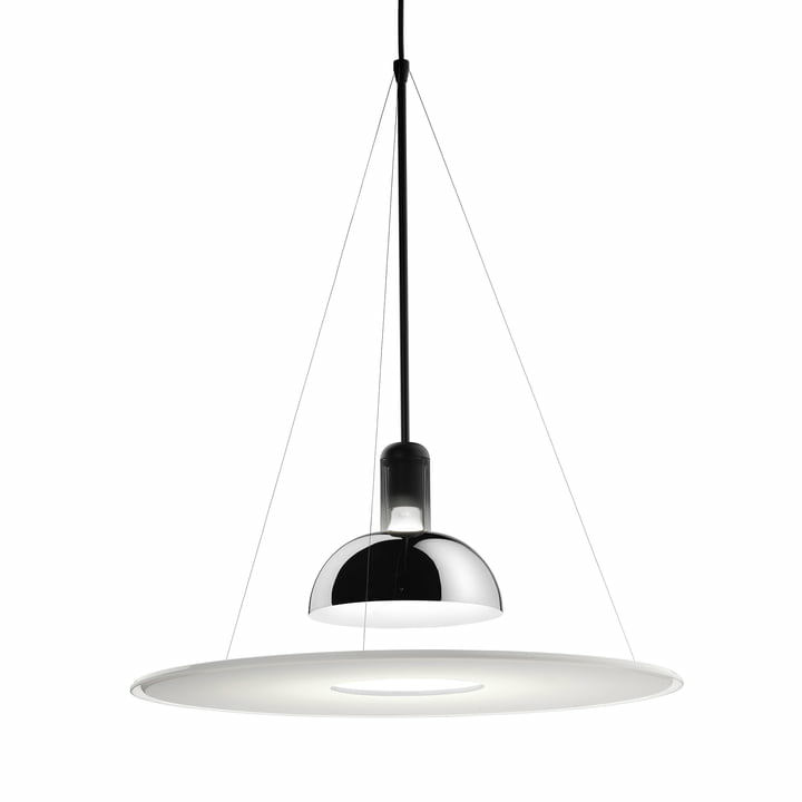 B-Ware Flos Frisbi Pendelleuchte Design Lampe Wohnzimmerlampe Dekolampe Stahl Chrom