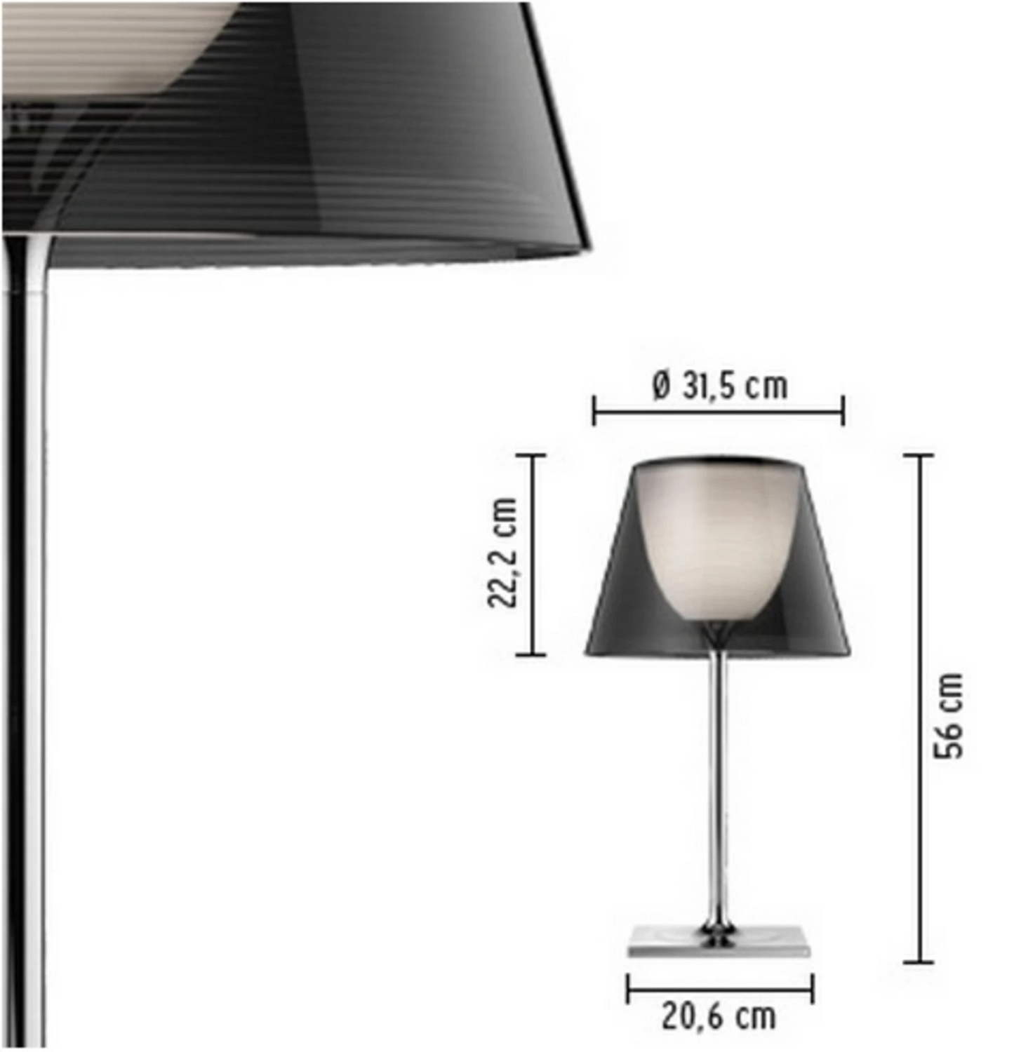 Flos K Tribe T1 Tischleuchte Lampe Fumée Designerleuchte Beleuchtung B-Ware - 8059607005644
