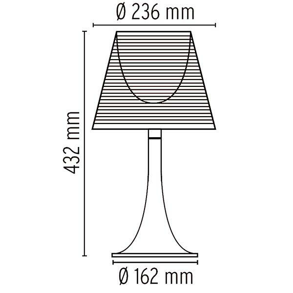 Flos Miss K Tischleuchte Tischlampe Lampe Leuchte Deko Licht Dekolampe Schwarz B-Ware - 8059607021187