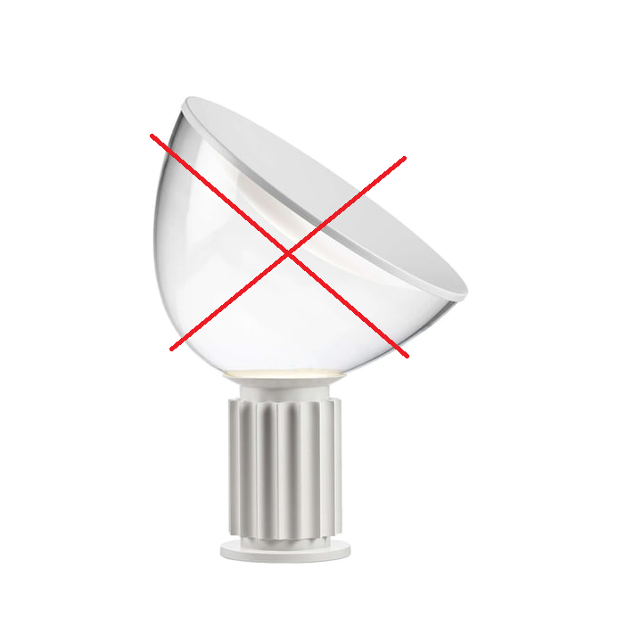Flos Taccia Small Led Tischleuchte Tischlampe Leuchte Lampe Siehe Text/Foto B-Ware - 8059607058947