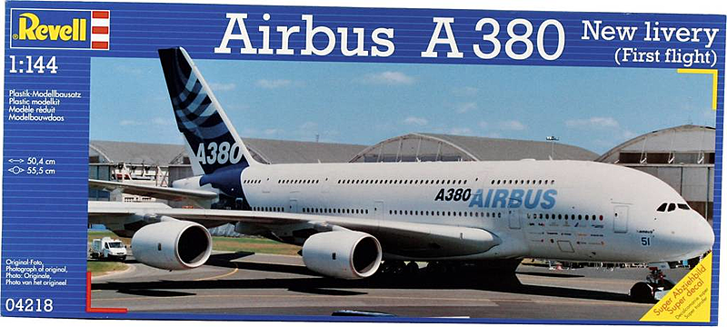 Revell 4218 Airbus A 380 New Livery Flugmodell Bausatz 1:144 Modell Bau Flugzeug B-Ware - 4009803042183