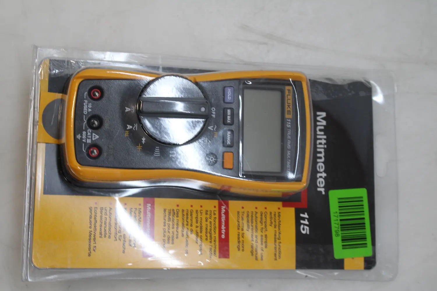 B-Ware Fluke Multimeter Messgerät Digital Trms Dmm Handgerät Satz Messleitung Batterie - 4064161243634
