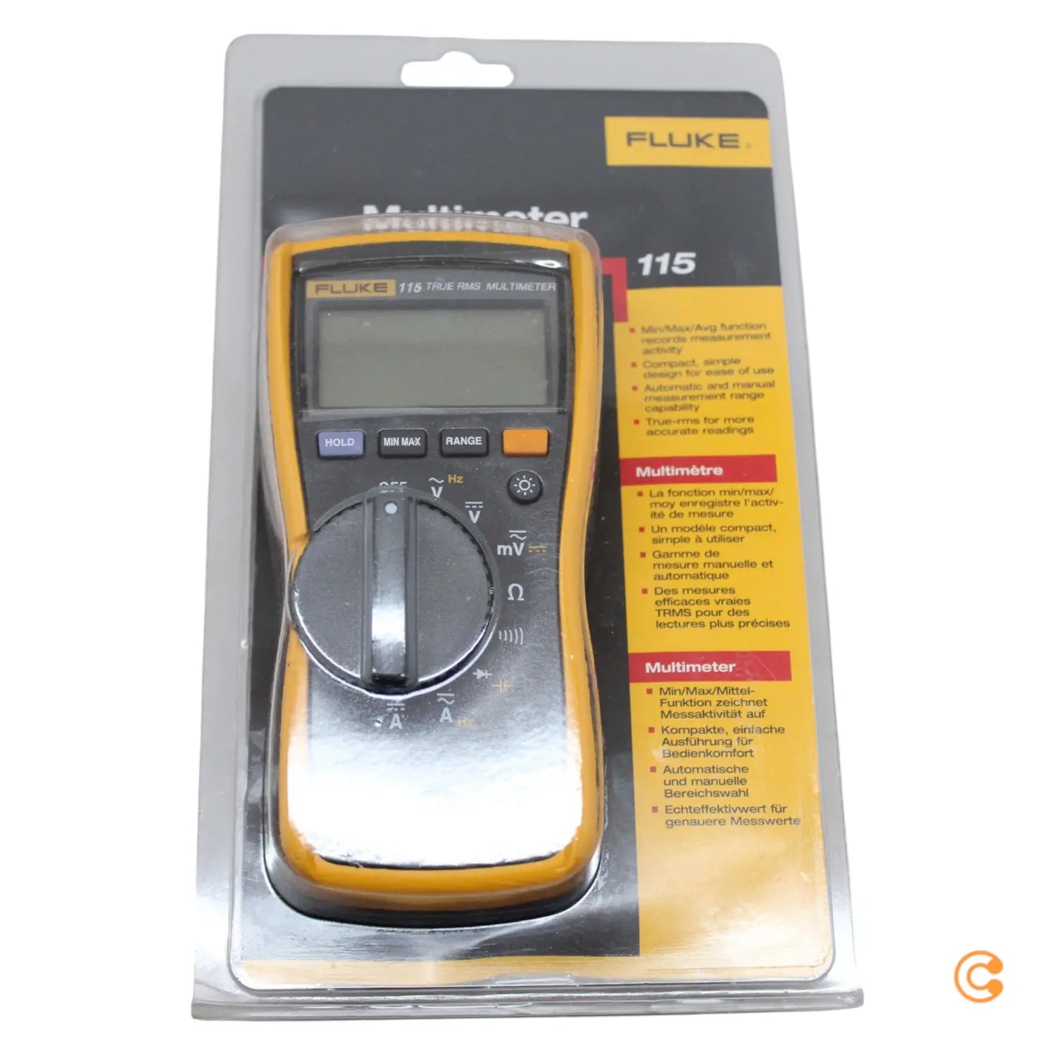 B-Ware Fluke 115 Hand Multimeter Digital Kalibriert Nach Werksstandard Cat Iii 600 V - 95969344814
