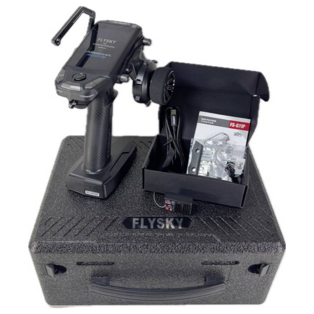 Émetteur de radiocommande Flysky FS G11 P à 11 canaux (occasion) et récepteur pour modélisme radiocommandé