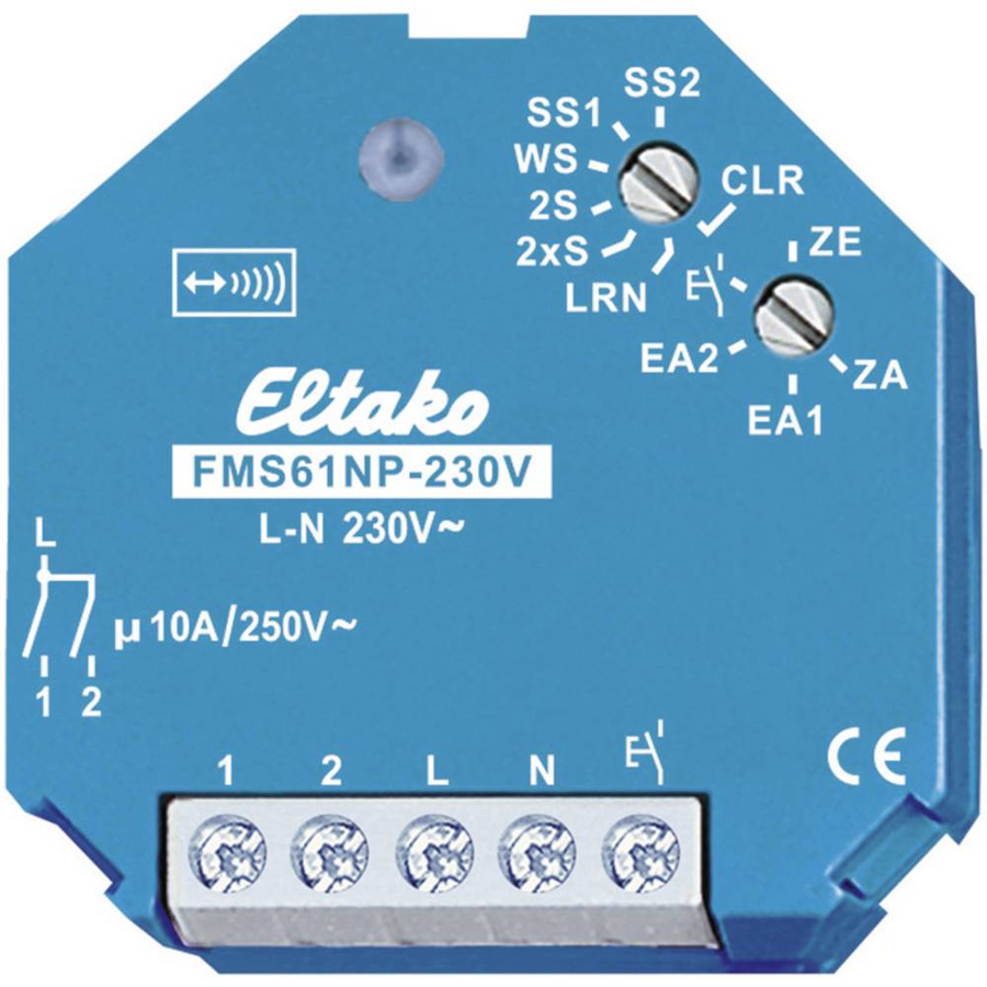 Eltako Fms61 Np 230 V Funk Schaltaktor Stromstoß Schalter 1 Kanal Unterputz B-Ware - 4010312300268