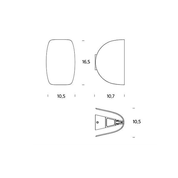 B-Ware Fontana Arte Io Led Wandleuchte Wandlampe Bewegliche Lampe Leuchte Rot Aluminium - 8056539399803