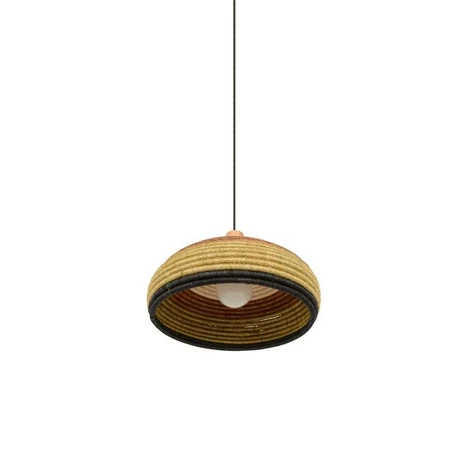 Forestier Pendelleuchte Hängelampe Leuchte Grün Rattan Hanf E27 Designer Jette B-Ware - 3700663921373