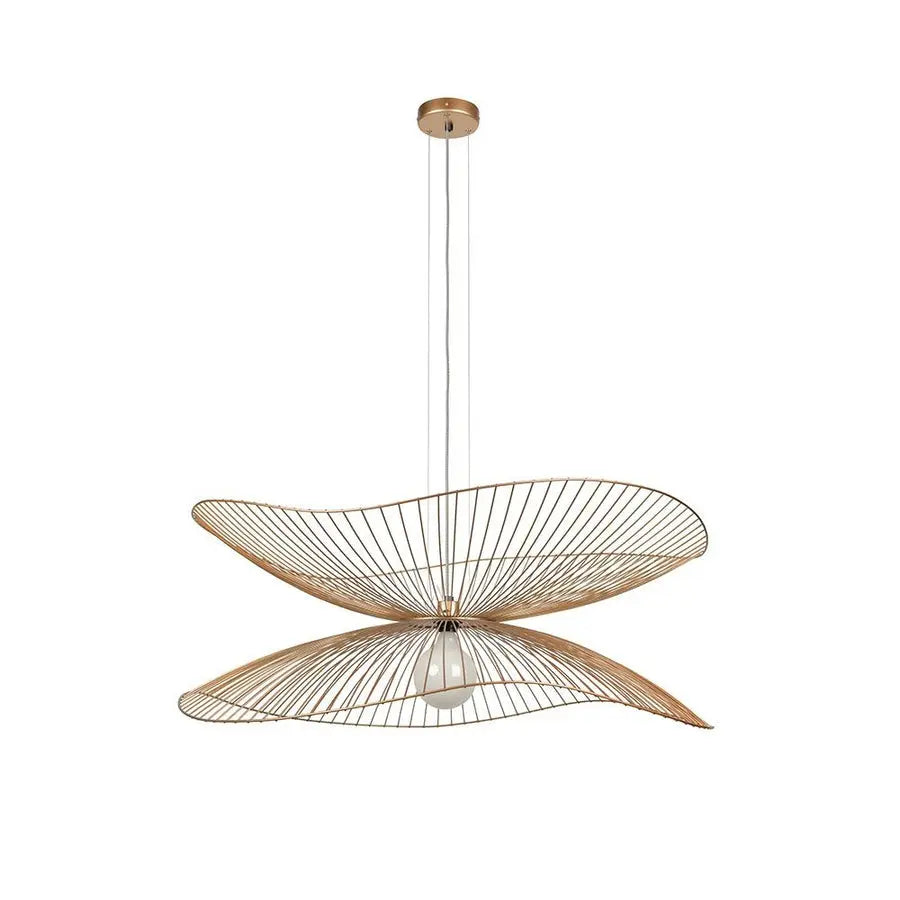 B-Ware Forestier Pendelleuchte Lampe Libellule Gold Metall Modern E27 1 Flammig - 3700663915488