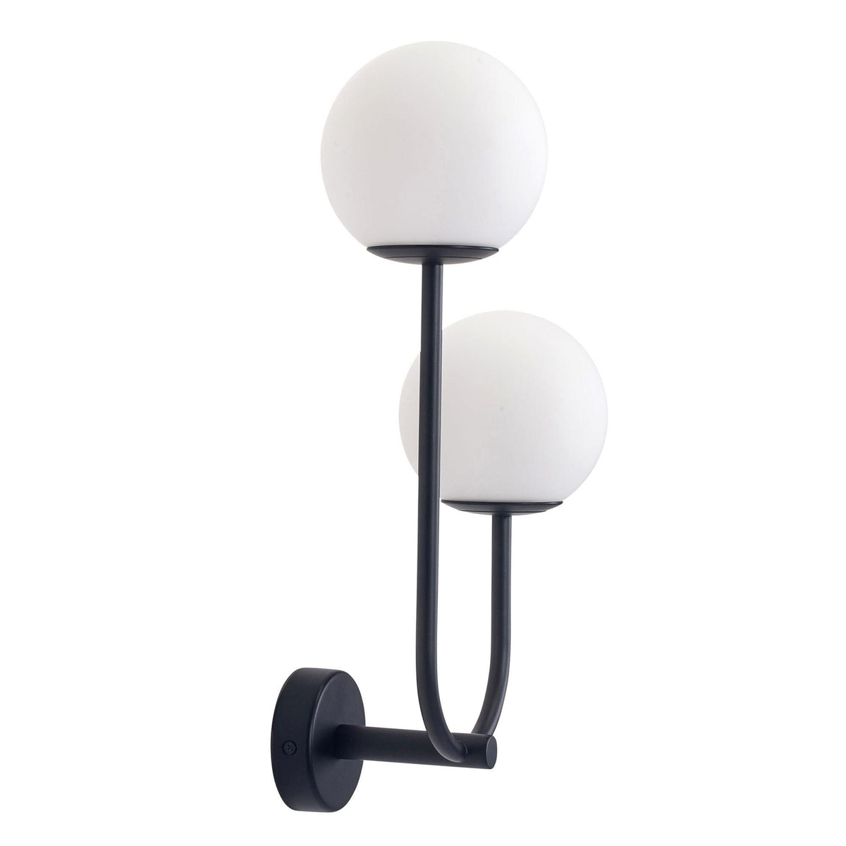 Forlight Wandlampe Leuchte Sfera Double schwarz Glas Breite 23 cm - 8445386824123