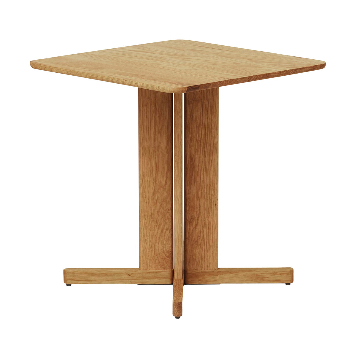 Form & Refine Quatrefoil Tisch Beistelltisch Holztisch Esstisch 68 x 68 cm Eiche - 5714942012605
