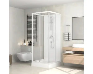 B-Ware Form & Style Komplettdusche Duschkabine Fertigdusche Bora Bora Weiß Badezimmer