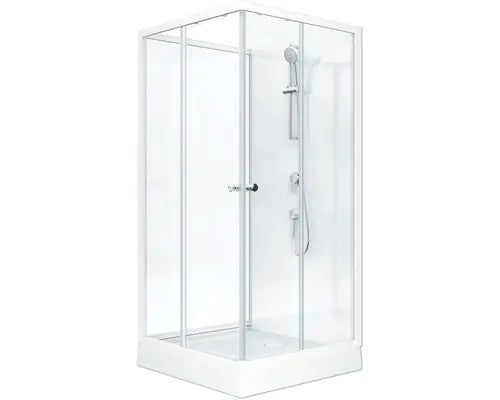 B-Ware Form & Style Komplettdusche Duschkabine Fertigdusche Bora Bora Weiß Badezimmer