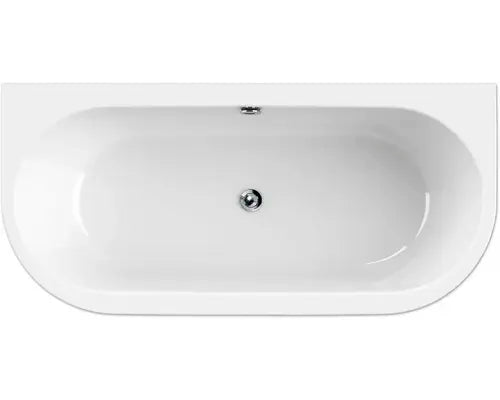 B-Ware Form & Style Badewanne Wanne Vorwand Ovale Badewanne Back To Wall 160 X 75 Cm - 4306516023868