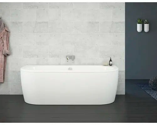 B-Ware Form & Style Badewanne Wanne Vorwand Ovale Badewanne Back To Wall 160 X 75 Cm - 4306516023868