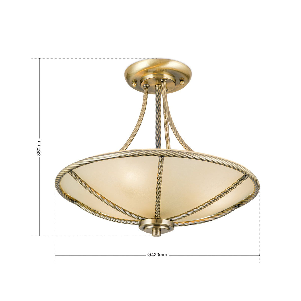 Formvollendete Deckenleuchte Galina Lampe Leuchte LED Wohnzimmer Beleuchtung - 9003090229727