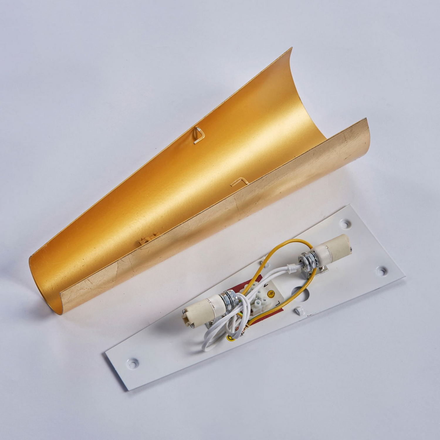 Lindby Formvollendete Led Wandleuchte Wandleuchte Lampe Leuchte Ip20 Conan Gold B-Ware - 4251096518665