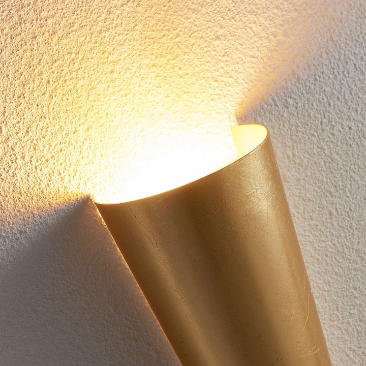 Lindby Formvollendete Led Wandleuchte Wandleuchte Lampe Leuchte Ip20 Conan Gold B-Ware - 4251096518665