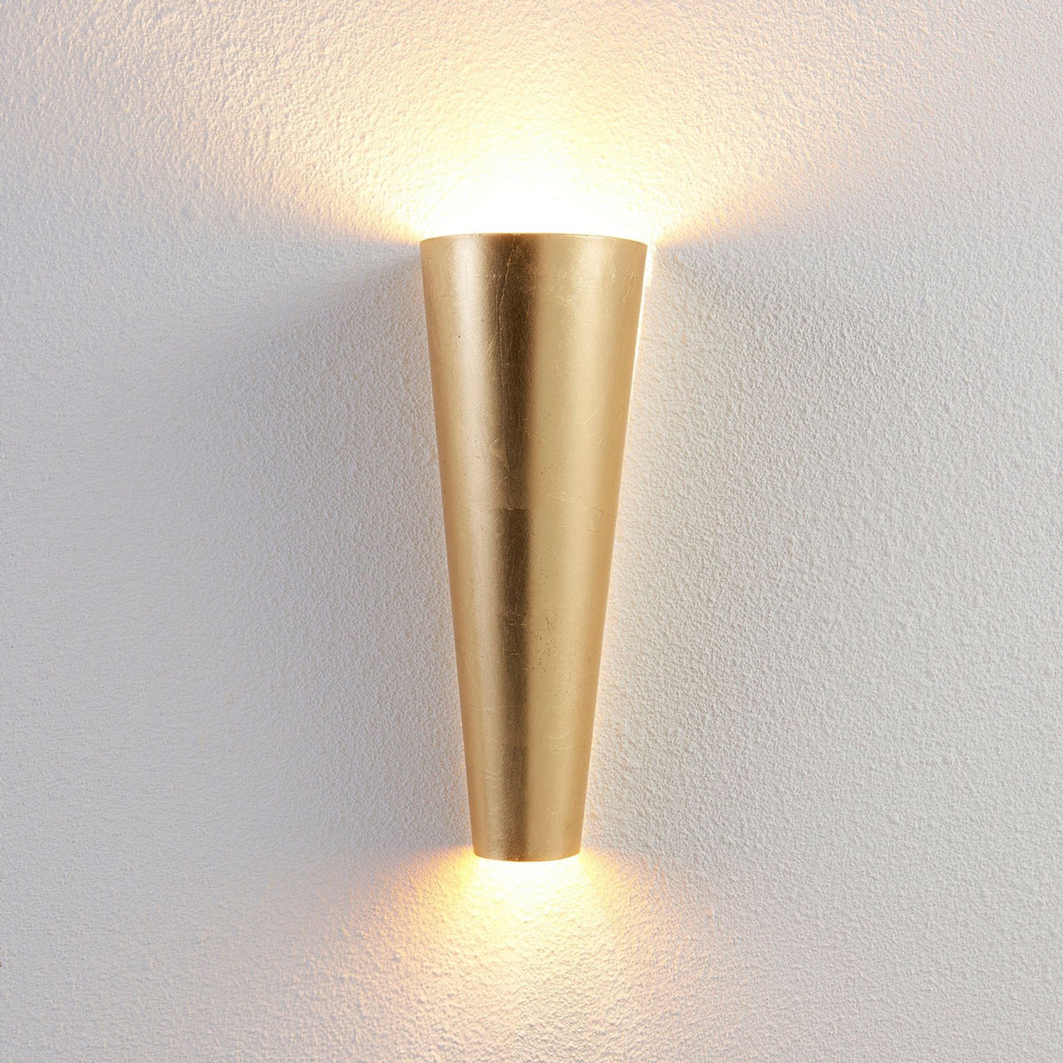 Lindby Formvollendete Led Wandleuchte Wandleuchte Lampe Leuchte Ip20 Conan Gold B-Ware - 4251096518665