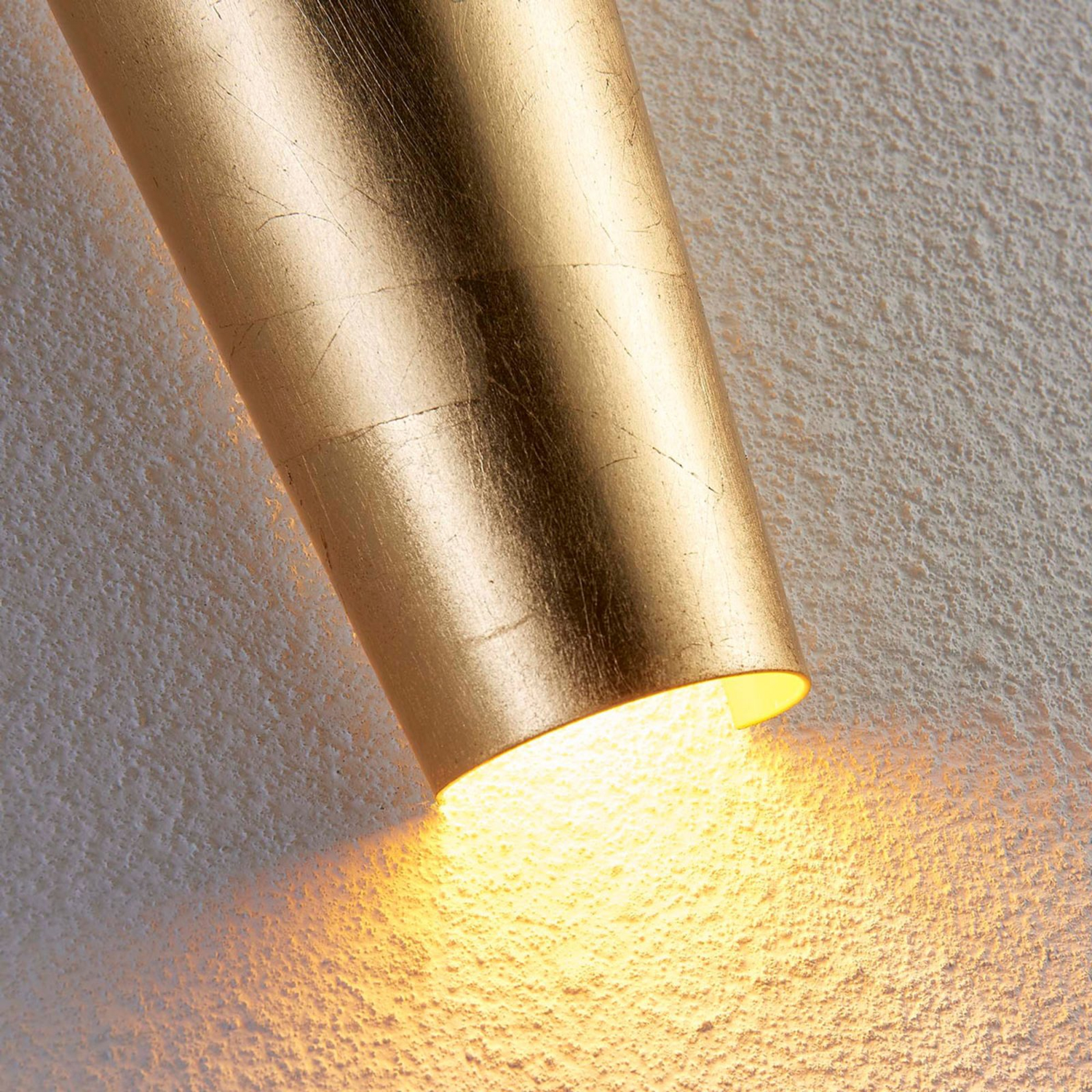 Lindby Formvollendete Led Wandleuchte Wandleuchte Lampe Leuchte Ip20 Conan Gold B-Ware - 4251096518665