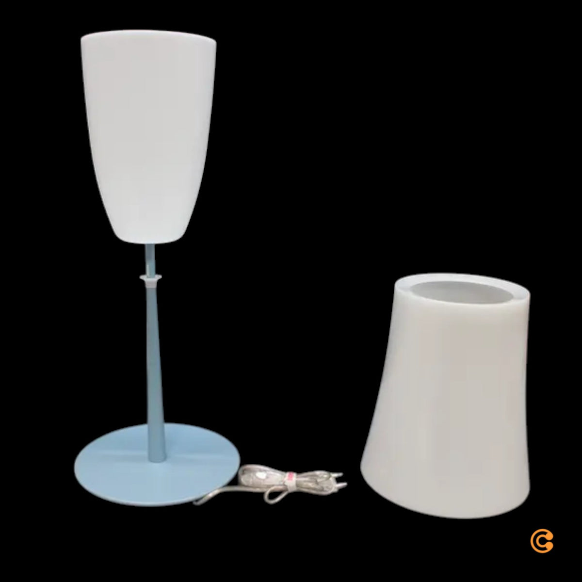Foscarini Birdie Easy Grande Tischlampe Tischleuchte Nachttischlampe Blau E27 - 8025594124439