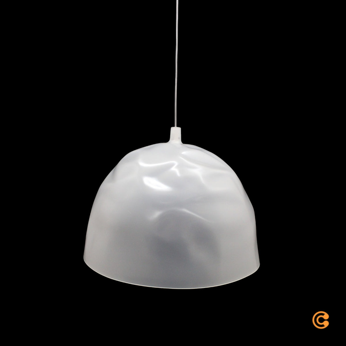 Foscarini Pendelleuchte Hängeleuchte Bump weiß Lampe E27 LED Ø 52 cm Leuchte - 8025594122602