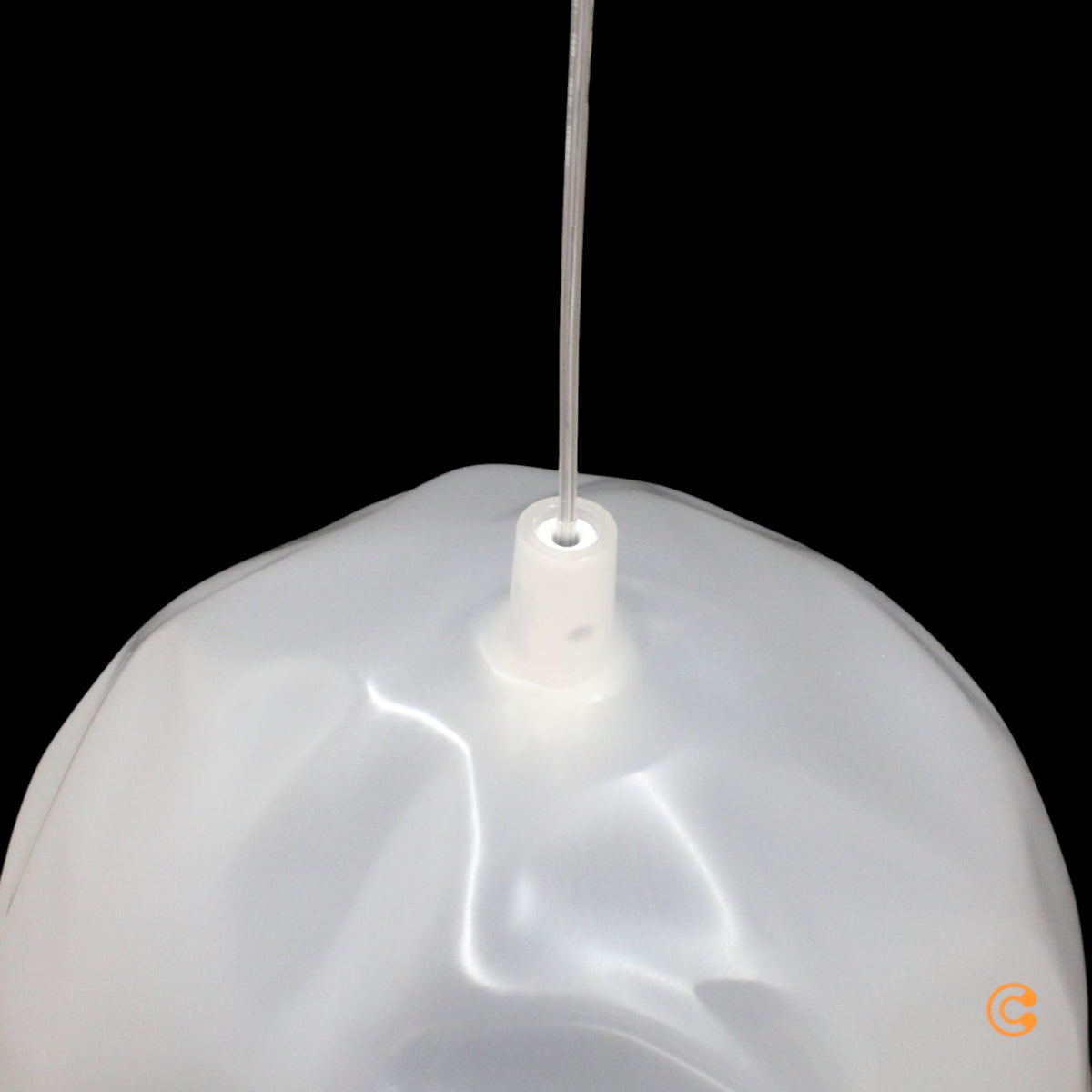 Foscarini Pendelleuchte Hängeleuchte Bump weiß Lampe E27 LED Ø 52 cm Leuchte - 8025594122602