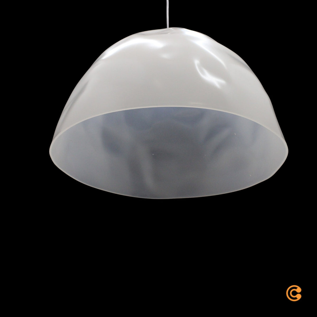 Foscarini Pendelleuchte Hängeleuchte Bump weiß Lampe E27 LED Ø 52 cm Leuchte - 8025594122602