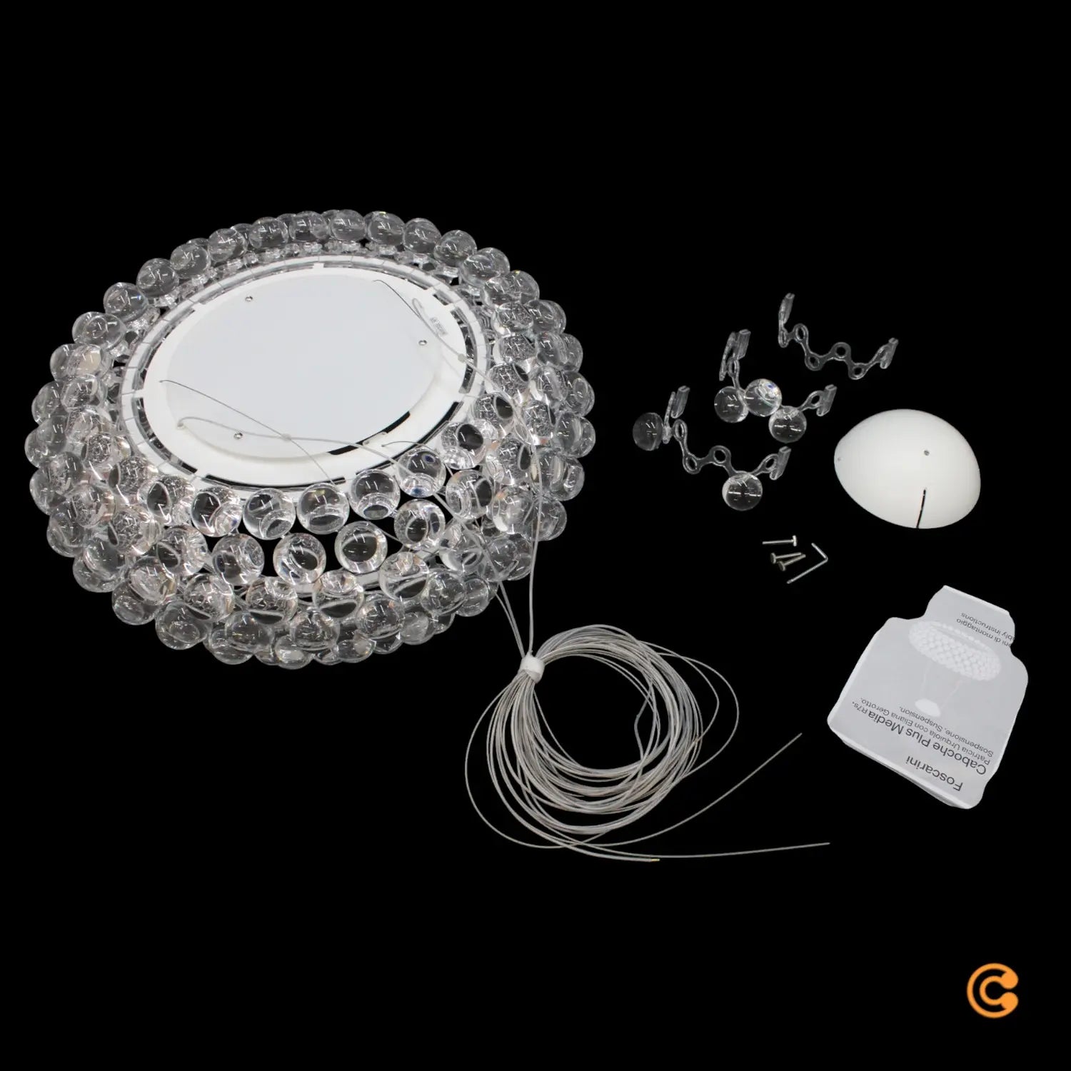 B-Ware Foscarini Pendelleuchte Hängeleuchte Caboche Plus Media Klar R7s Lampe ø 50 Cm - 3560458