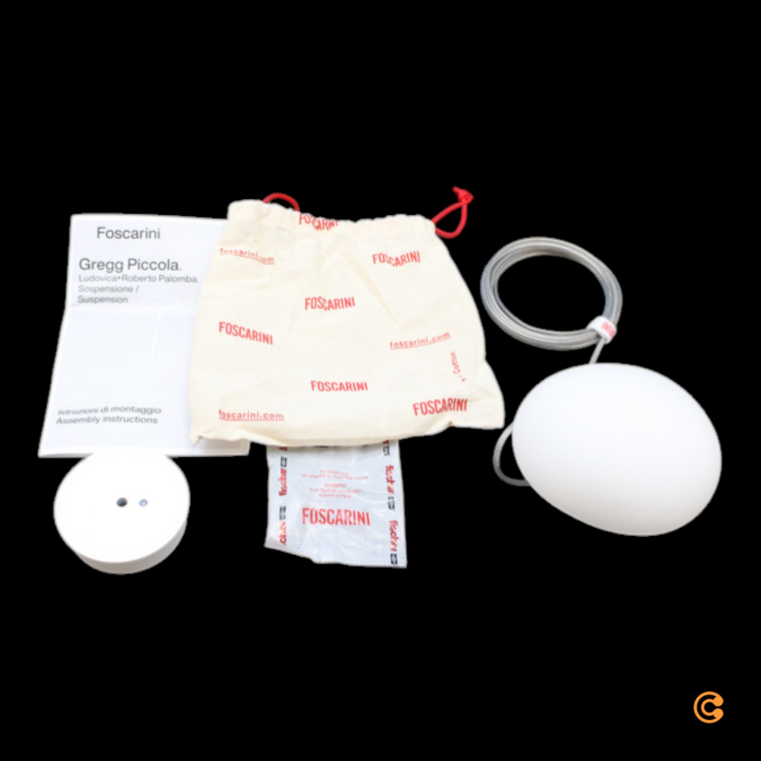 Foscarini Gregg Pendelleuchte Leuchte Lampe Deckenlampe Pendelllampe Flurlampe  B-Ware - 8025594132571