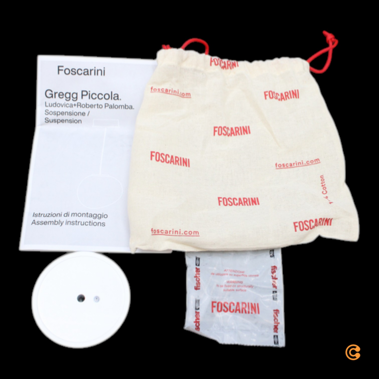 Foscarini Gregg Pendelleuchte Leuchte Lampe Deckenlampe Pendelllampe Flurlampe  B-Ware - 8025594132571