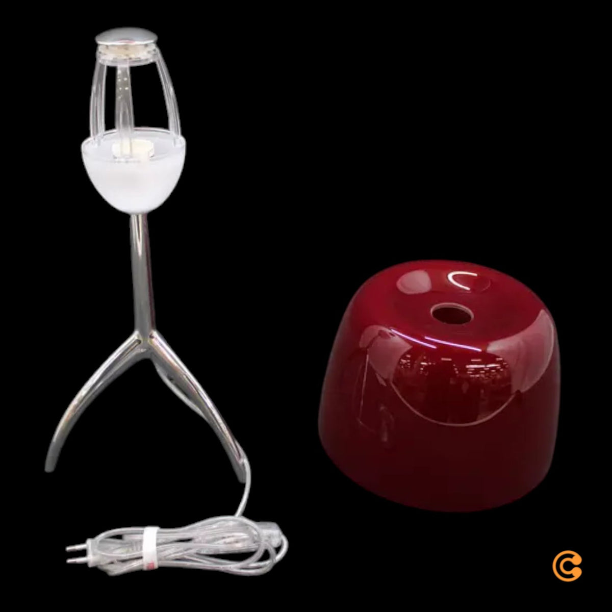Foscarini Lumiere Tischlampe grande Nachttischleuchte Lampe alu/rot dimmbar - 3560593