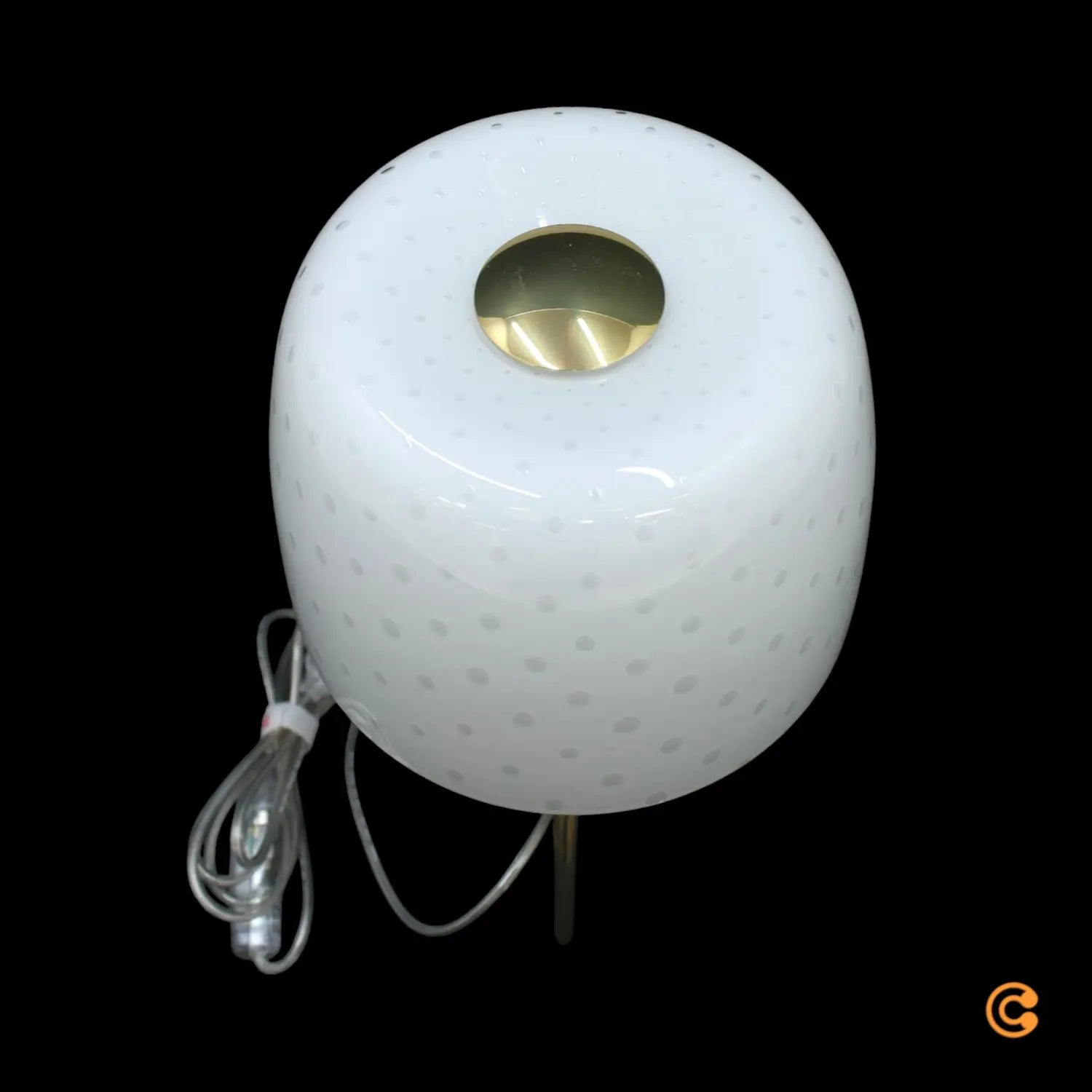 B-Ware Foscarini Tischleuchte Lampe Lumiere Glas Creme Weiß Designleuchte Dimmbar 35 Cm - 8025594153002