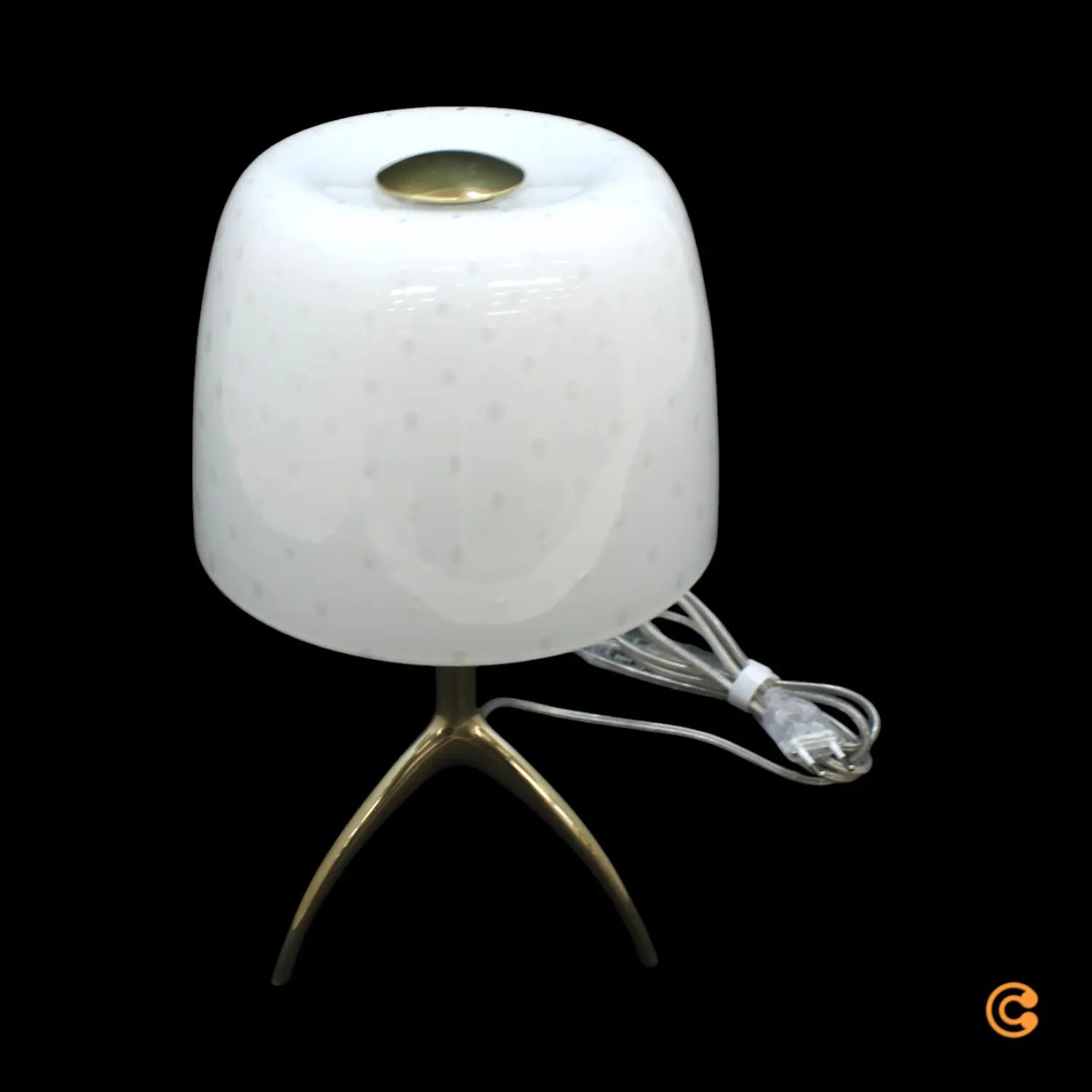 B-Ware Foscarini Tischleuchte Lampe Lumiere Glas Creme Weiß Designleuchte Dimmbar 35 Cm - 8025594153002