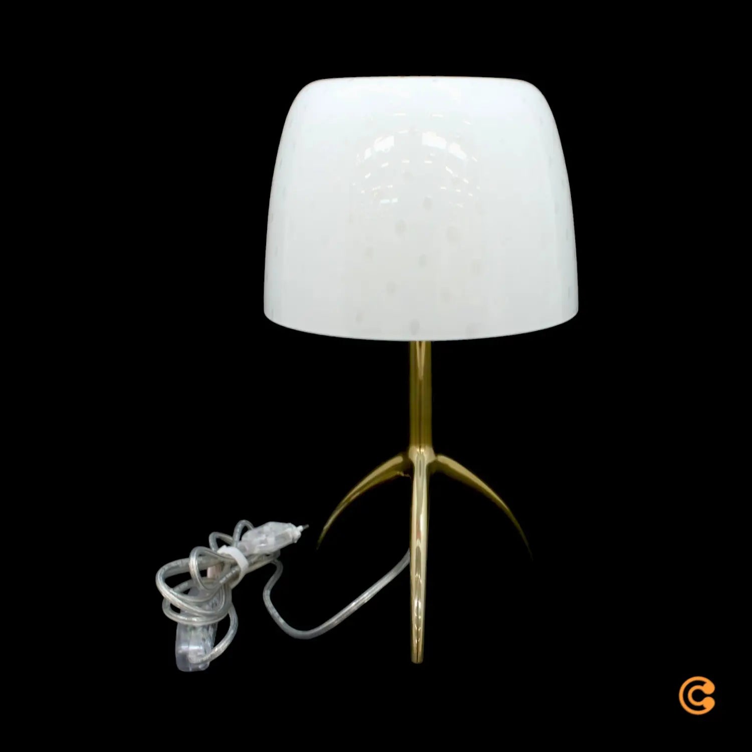 B-Ware Foscarini Tischleuchte Lampe Lumiere Glas Creme Weiß Designleuchte Dimmbar 35 Cm - 8025594153002