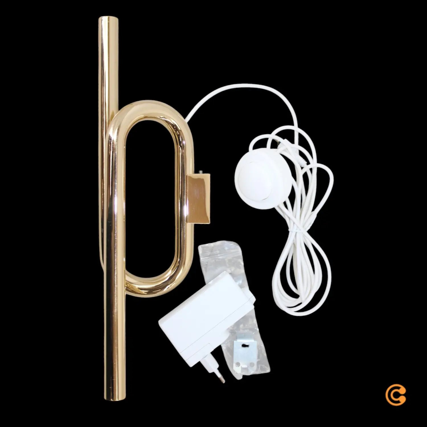 B-Ware Foscarini Wandleuchte Wandlampe Led Tobia Gold Kabel Stecker Warmweiß 40 Cm - 8025594108293