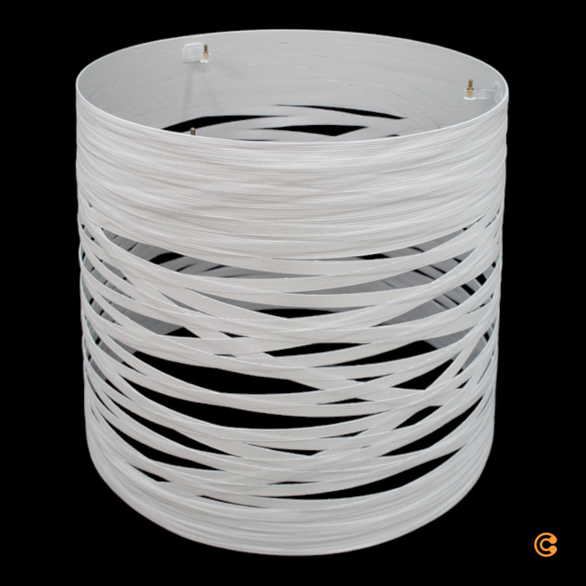 Foscarini Tress Grande LED Hängeleuchte Lampenschirm 48x41cm greige grau beige - 8025594066050