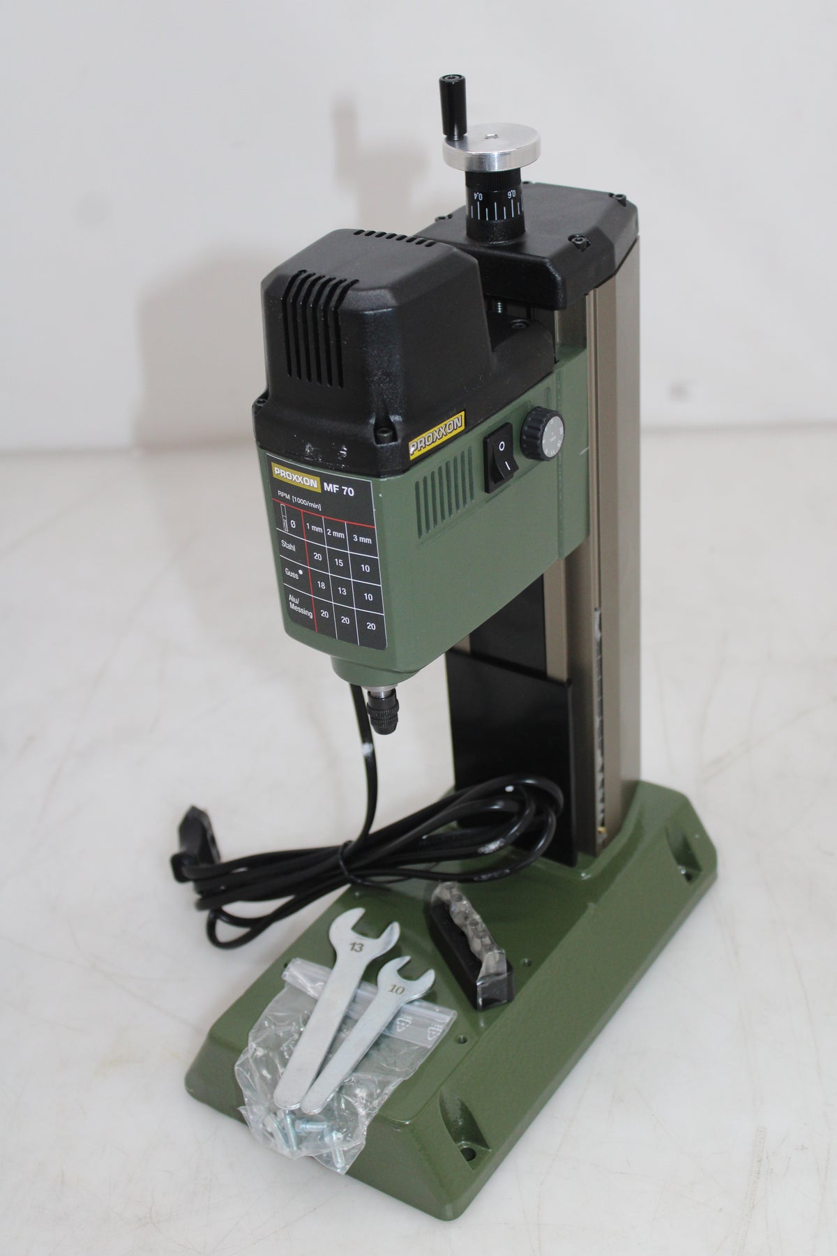 PROXXON MICROFRÄSE MF 70 100W 5000-20000/min präzise Vertikalfräse grau - 4006274271104
