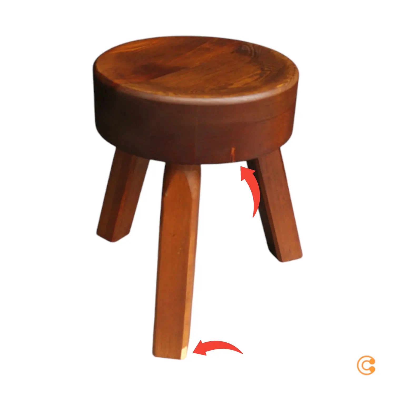 C-Ware Frama Aml Hocker Sitzmöbel Braun Massivholzhocker Douglasie Siehe Text/Foto - 5712828064007