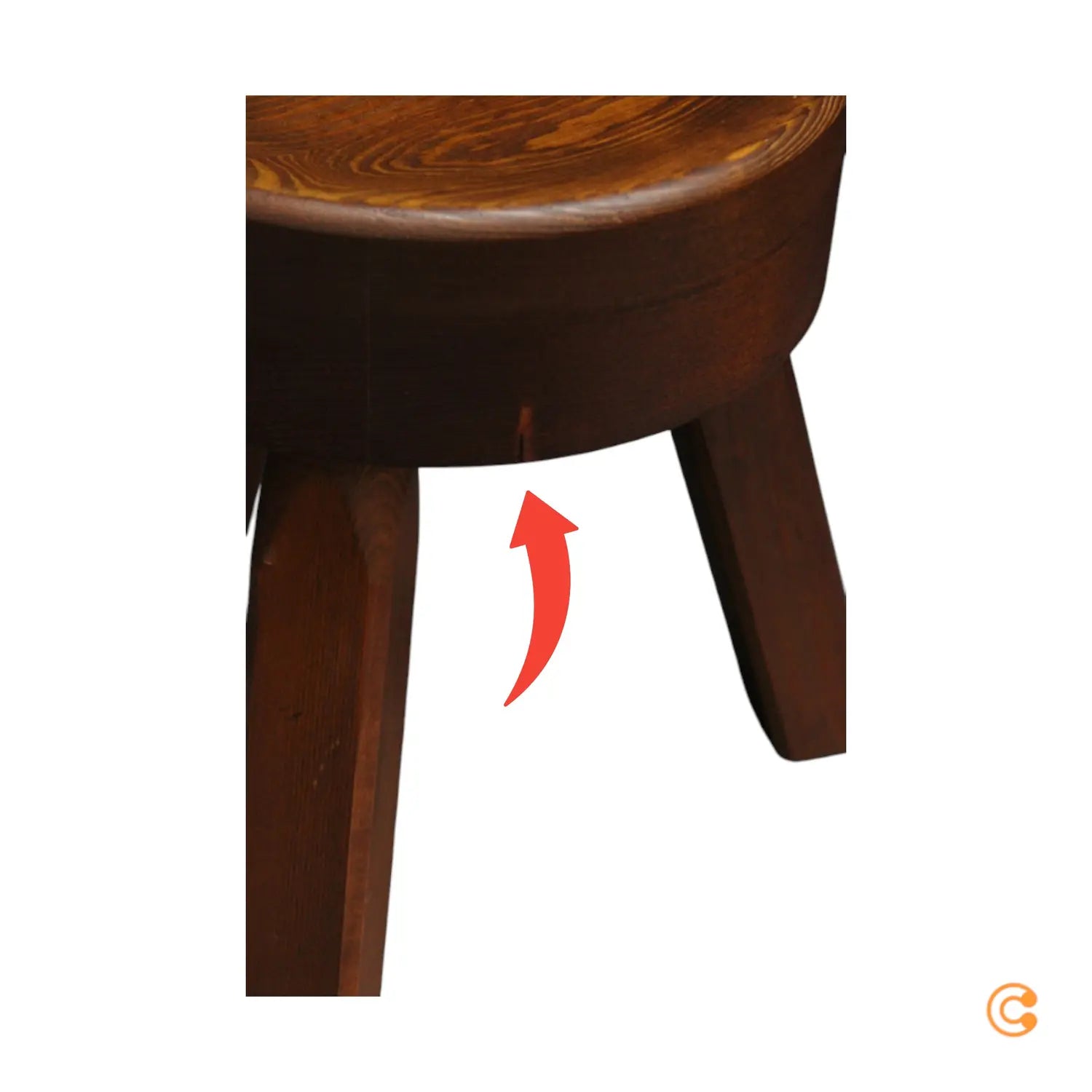 C-Ware Frama Aml Hocker Sitzmöbel Braun Massivholzhocker Douglasie Siehe Text/Foto - 5712828064007