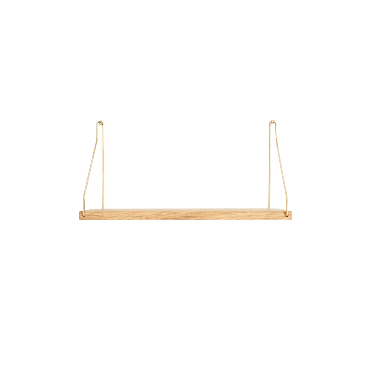 Frama Shelf Regal Wandregal Schlüsselbrett Regalbrett 40 x 20 cm Eiche / Messing - 5712828070800