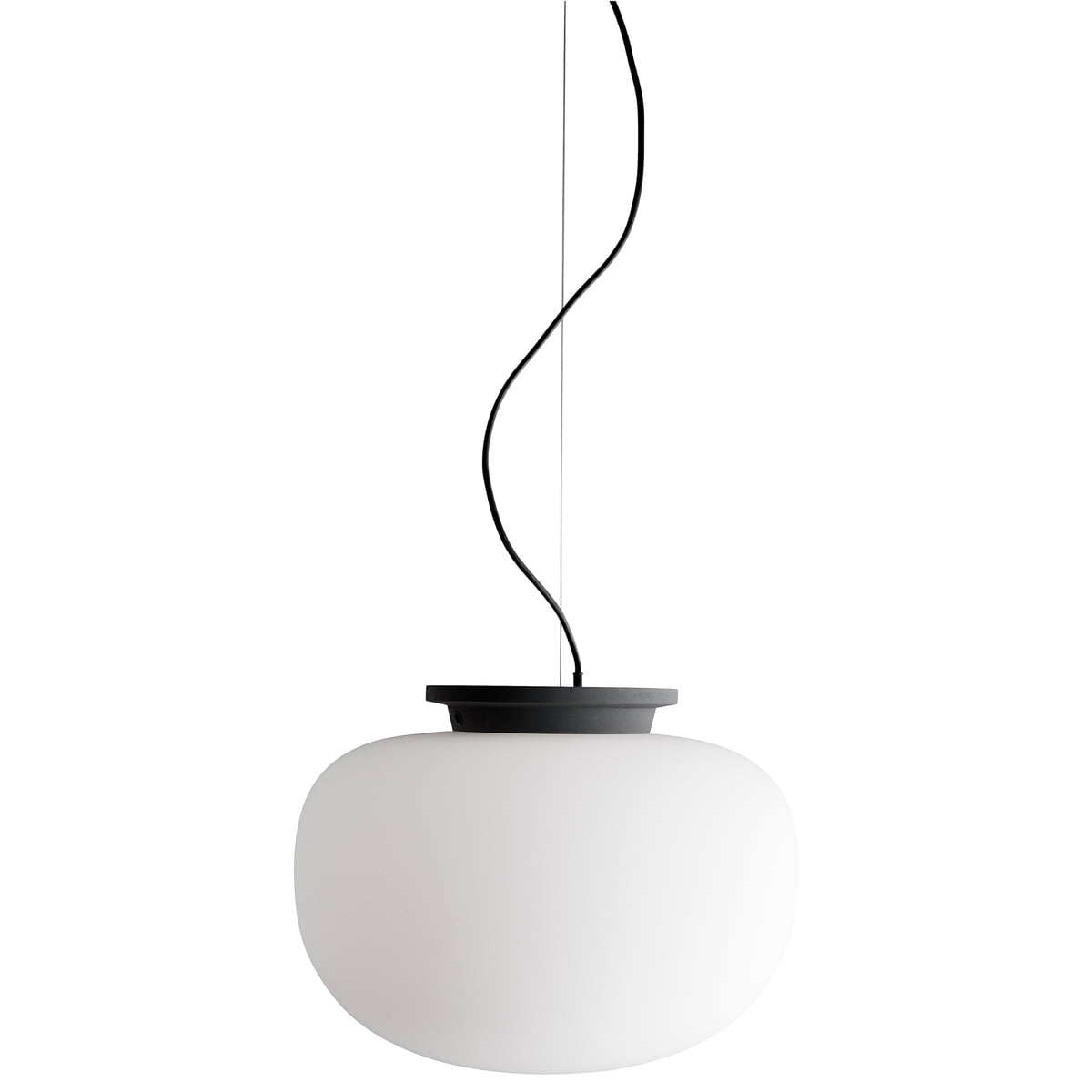 Frandsen Pendelleuchte Hängelampe Supernate opalweiß Glas Wohnzimmer 38x29 cm - 5702410528956