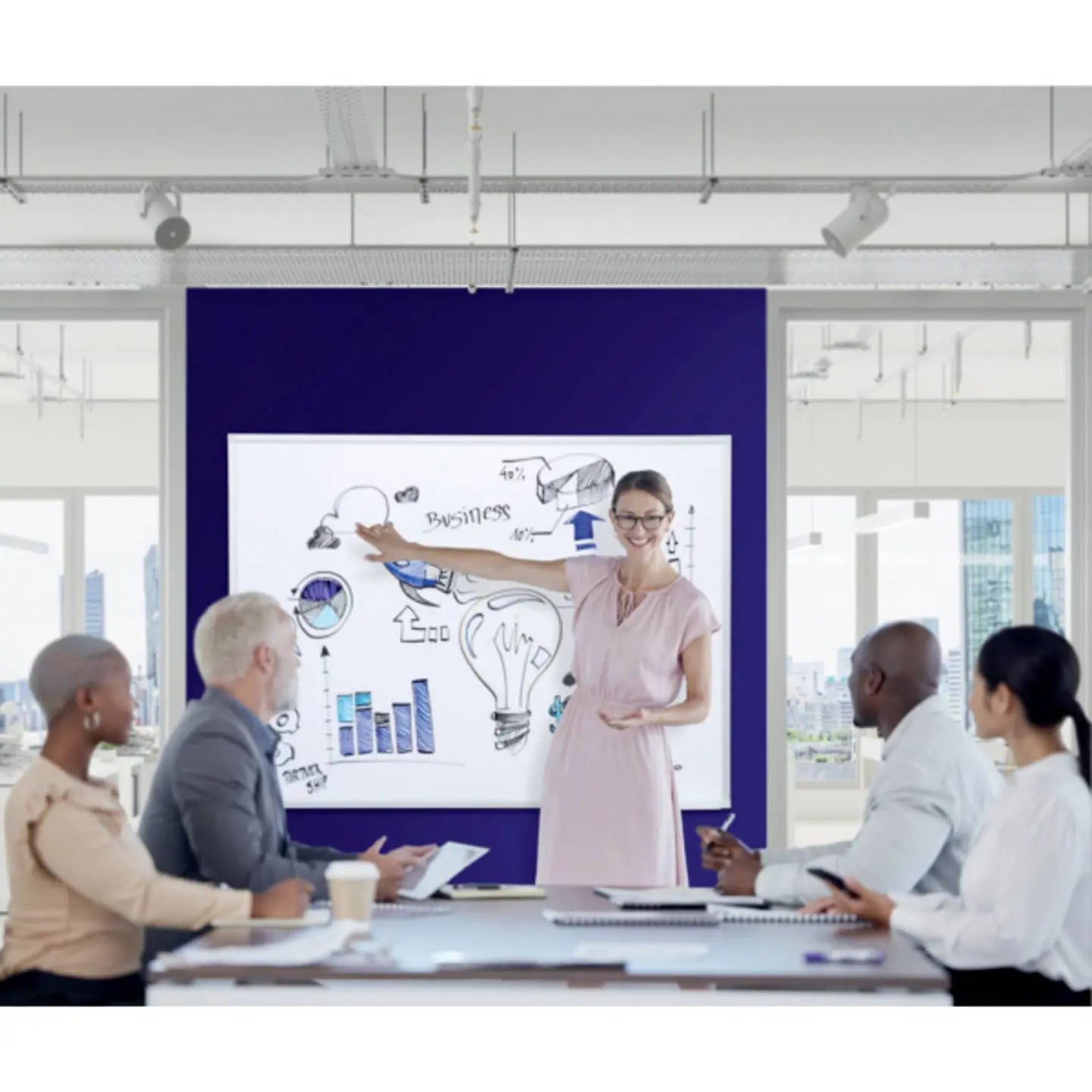 B-Ware Franken Magnettafel Whiteboard Schreibtafel Emailliert Stahl 60x45 - 4016946705714