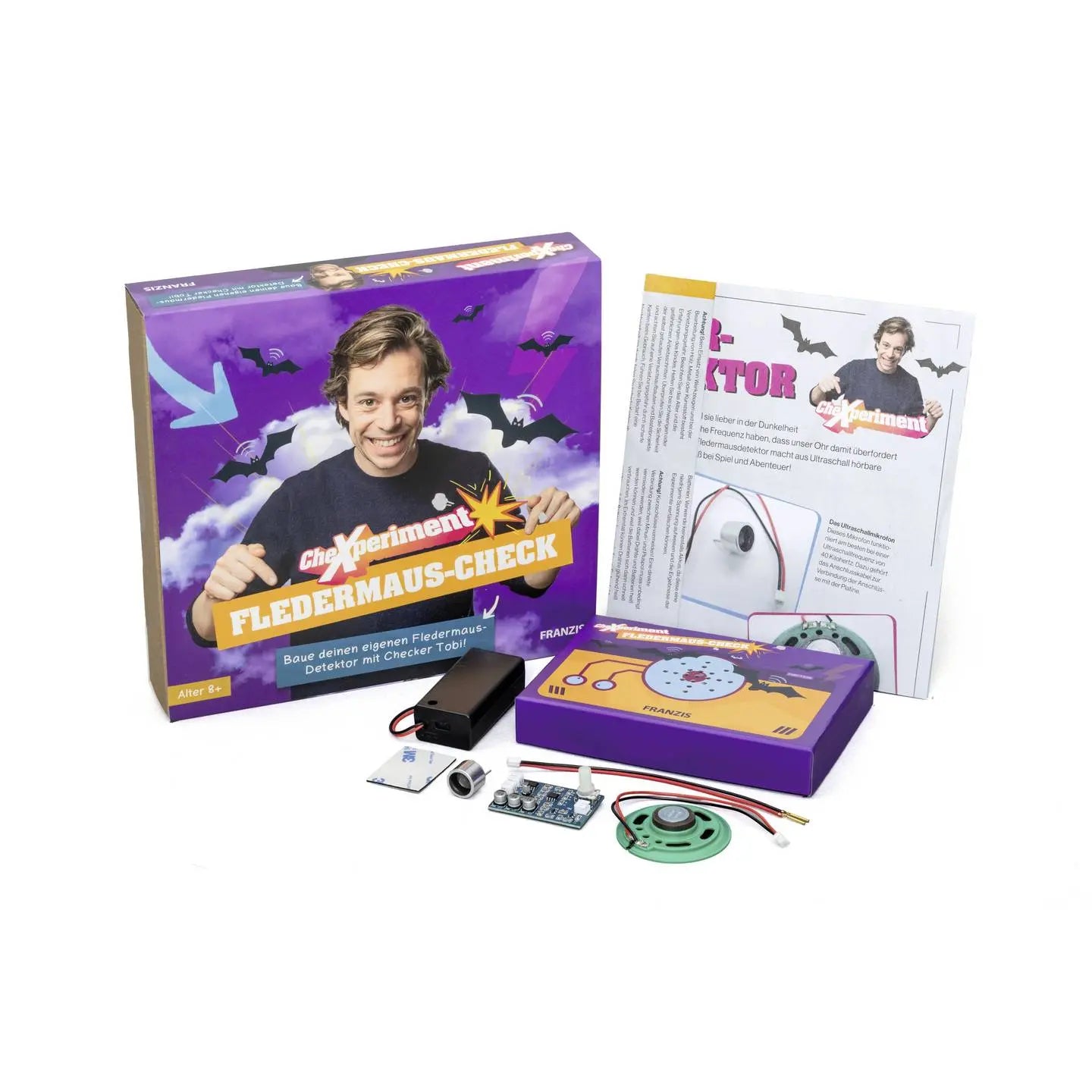 B-Ware Franzis Experimentierkasten Bausatz Set Fledermausdetektor Fledermaus Checker - 4019631672483
