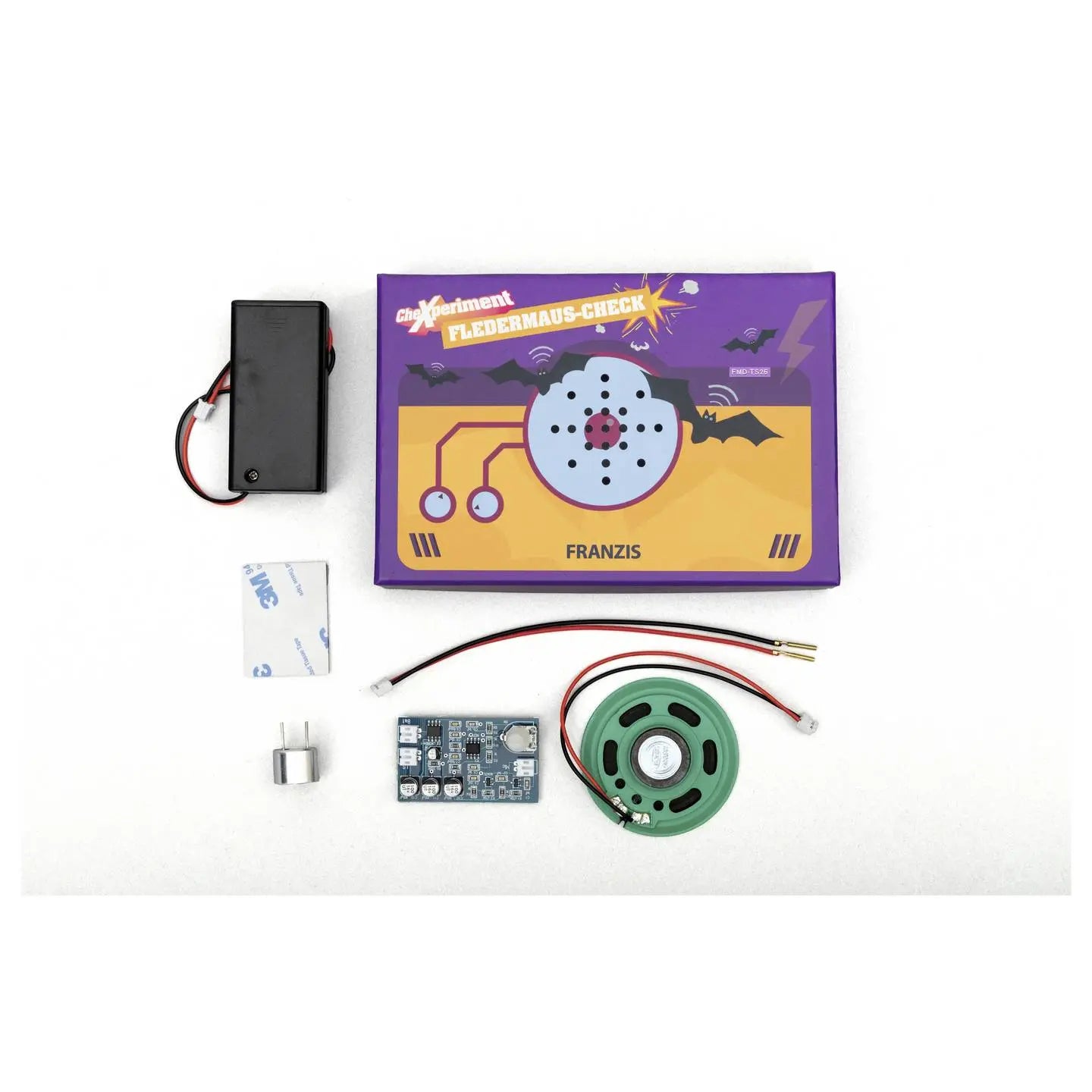 B-Ware Franzis Experimentierkasten Bausatz Set Fledermausdetektor Fledermaus Checker - 4019631672483