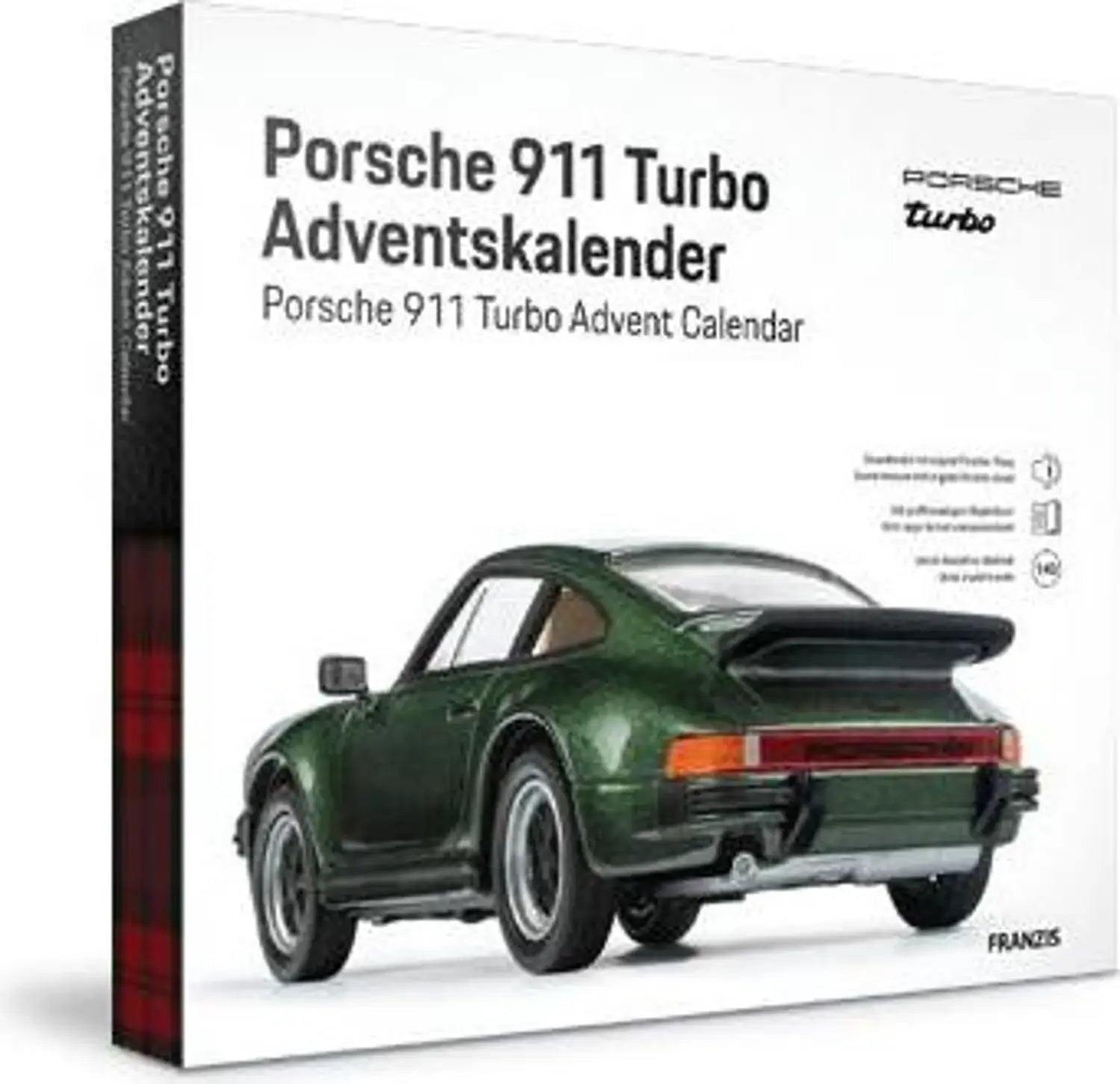 B-Ware Franzis Adventskalender Modellauto Modell Porsche 911 Turbo Grün 1 Zu 43 Scale - 4019631672339