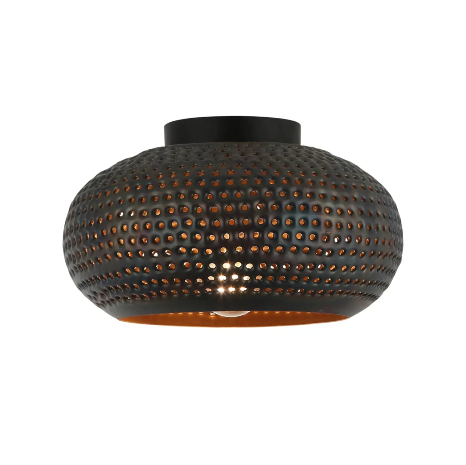 B-Ware Freelight Deckenlampe Deckenleuchte Fori Braun Metall E27 Led Lampe ø 35 Cm - 8720143025730
